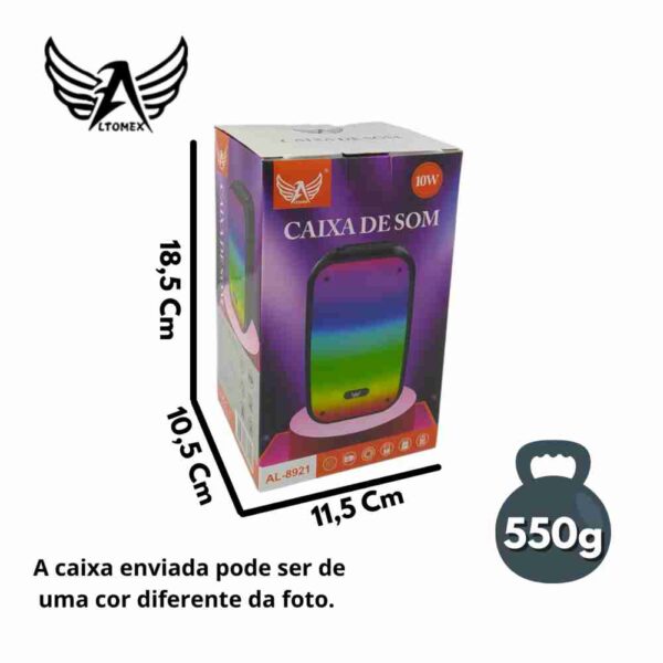 Caixa De Som Bluetooth 10W RGB Altomex AL-8921 - Image 3